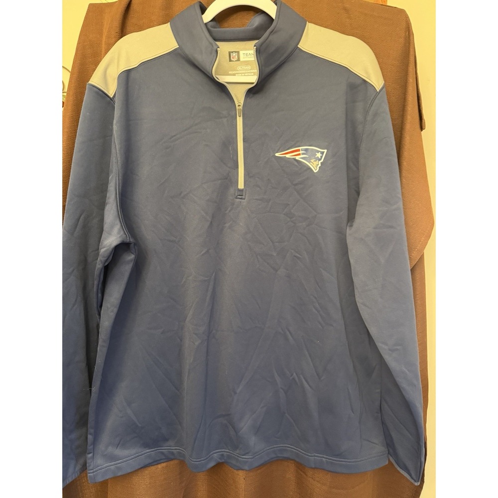 New England Patriots NFL Team  1/4 Zip Pullover XLarge - Unisex‎